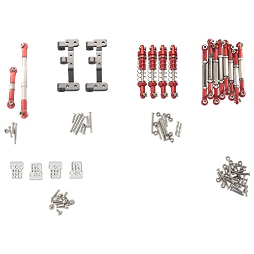 SUNXUE Metall Lenkstange Zug Stangen Halterungen StoßDäMpfer Satz für C14 C24 C24-1 1/16 RC Auto Upgrade Teile,1 von SUNXUE