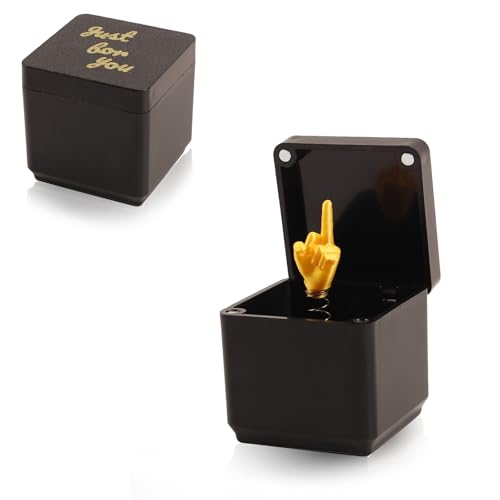 SUNZWO Mittelfinger in einer Box - lustiges Witz Geschenk, Mittelfinger Box für Erwachsene, lustige Witz Geschenk für Weihnachten, Halloween und Geburtstage, perfekte Witz Geschenke für Erwachsene von SUNZWO