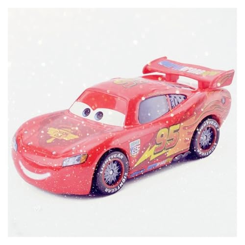 SUOSUO LZWJD Pixar Autos 2 3 Autos Sammlung Blitz McQueen Jackson Storm Ramirez 1: 55 Diecast Metalllegierung Spielzeug Auto Modell Kinder Geschenk (Farbe : McQueen 1.0) von SUOSUO