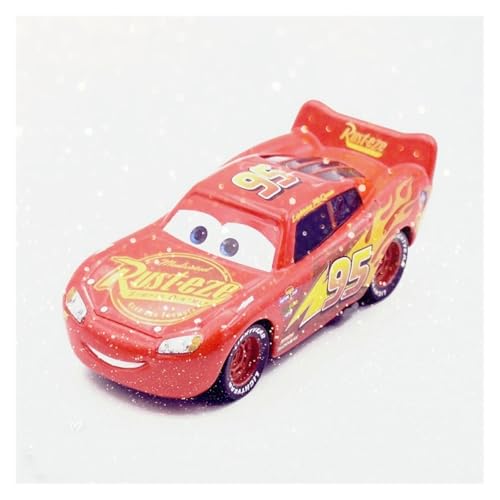 SUOSUO LZWJD Pixar Autos 3 Küken Hicks Polizei McQueen Mater Fabelhaft Hudson 1: 55 Diecast Metalllegierung Modell Auto Spielzeug für Jungen (Farbe : McQueen 1.0) von SUOSUO