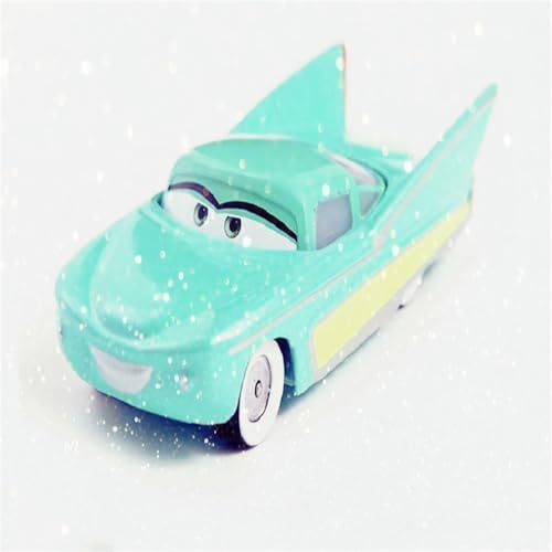 SUOSUO LZWJD Pixar Autos 3 Küken Hicks Polizei McQueen Mater Fabelhaft Hudson 1: 55 Diecast Metalllegierung Modell Auto Spielzeug für Jungen (Farbe : Pit Crew Member Flo) von SUOSUO