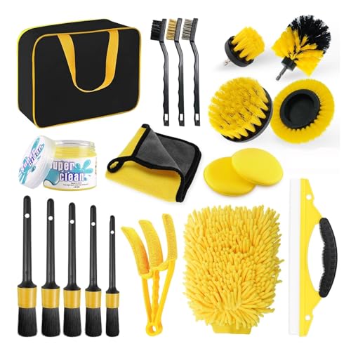 Kompatibel mit Power Cleaning Scrub-Bürstenköpfen. Allzweck-Autobürsten mit ausziehbarem langem Aufsatz. Kompatibel mit Badezimmeroberflächen FUT010.(20pcs) von SUPENG