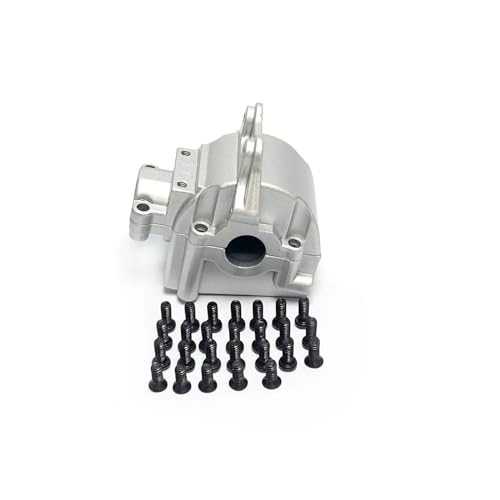 Upgrade Teile Wltoys 124019 124018 124016 124017 144001 1/12 1/14 RC Auto Metall Haupt Zentralachse Antriebswelle Differential Getriebe (Color : Gear Box Silver) von SUPENG