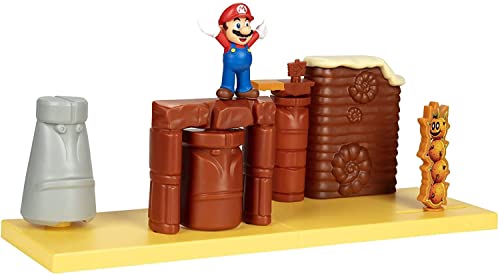 Nintendo SUPER Mario 406184 Wüstenland Spielset Actionfigur, braun von Nintendo