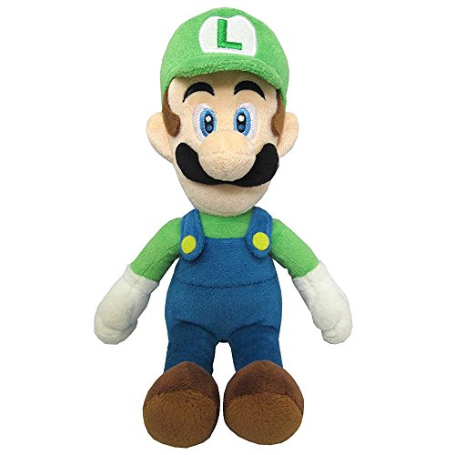 Nintendo Super Mario Brothers Luigi Offiziell Lizenziertes Sanei-Plüschtier, grün, 25 cm von Nintendo