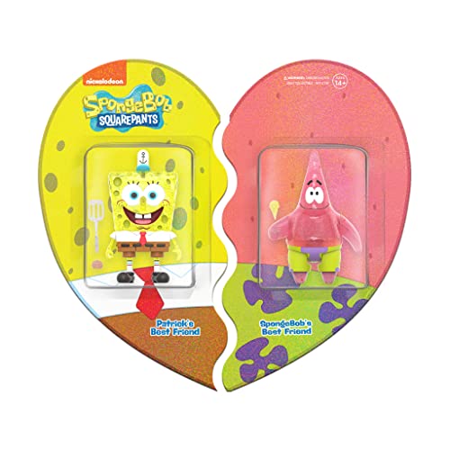 Super7 RE-SBOBW01-BAP Schwammkopf: Spongebob & Patrick Figur, Mehrfarbig, Small von Super7