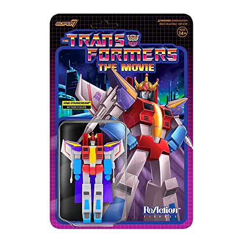 SUPER7 TRANW04-KSS-01 Transformers King Starscream Reaktionsfigur, Mehrfarbig, 9,5 cm von Super7