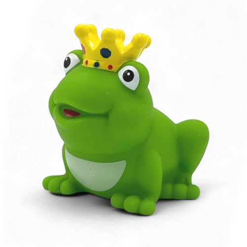 SUPERLOTTI Badefigur Froschkönig, eine original Quietschfigur, Qualitätsmarke für Kinder! Nur echt in der Apfelbox! von SUPERLOTTI