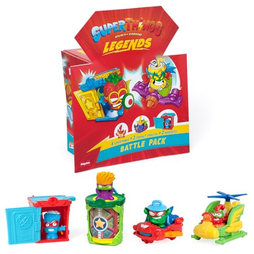 SUPERTHINGS Legends Battle Pack Sortiment der legendärsten SuperThings-Charaktere, enthält 4 SuperThings, 2 Hideouts und 2 Fahrzeuge, enthält Produkte der Serie 1-9 SUPERTHINGS Legends Battle Pack Sortiment der legendärsten SuperThings-Charaktere, enthält 4 SuperThings, 2 Hideouts und 2 Fahrzeuge, enthält Produkte der Serie 1-9 von SUPERTHINGS RIVALS OF KABOOM