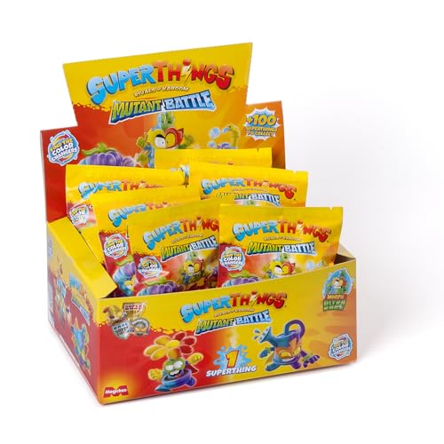 Superthings Serie Mutant Battle – Box mit 25 Umschlägen mit Sammelfiguren, jeder Beutel enthält 1 SuperThing Überraschung und 1 Checklist von SUPERTHINGS RIVALS OF KABOOM