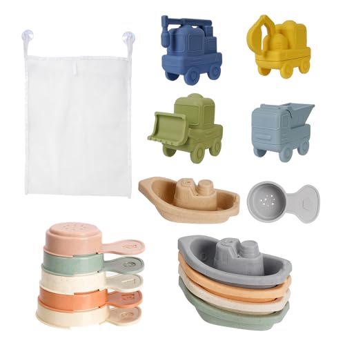 15 Stück Badewannenspielzeug, Badespielzeug Baby Silikon Wasserspielzeug Kinder mit Kraftfahrzeuge Boote Badelöffeln, Schwimmbad Badewanne Pool Bad Spielzeug Badespielzeug Baby ab 1 2 3 Jahr 15 Stück Badewannenspielzeug, Badespielzeug Baby Silikon Wasserspielzeug Kinder mit Kraftfahrzeuge Boote Badelöffeln, Schwimmbad Badewanne Pool Bad Spielzeug Badespielzeug Baby ab 1 2 3 Jahr von SUPRBIRD
