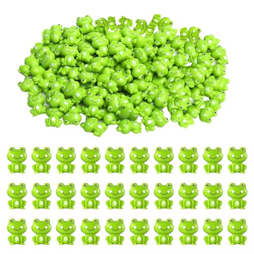 SUPRROW 100Pcs Mini Grüne Plastik Frosch, Mini Frösche Grüne Frosch-Figuren,Fairy Garden Miniatur Figuren für Aquarium Garten,Frosch Dekorationen für Party SUPRROW 100Pcs Mini Grüne Plastik Frosch, Mini Frösche Grüne Frosch-Figuren,Fairy Garden Miniatur Figuren für Aquarium Garten,Frosch Dekorationen für Party von SUPRROW