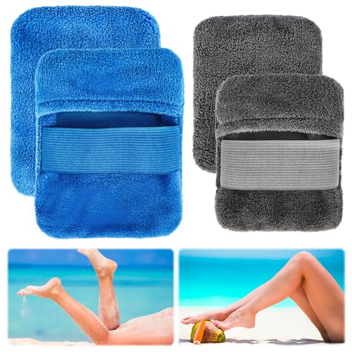 SUPRROW Sand Entferner für Strand,4 Stück Sand Entferner für den Strand,Tragbarer Sandentferner, Sandwischhandschuhe,Körperreiniger Strandsandentfernungsbeutel für Strandurlaub, Camping-Essentials von SUPRROW