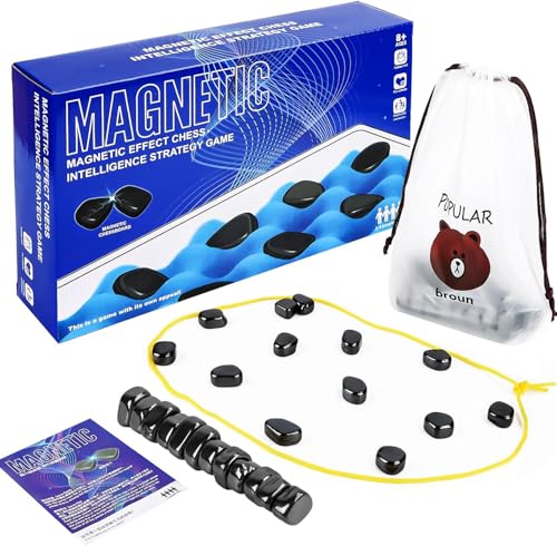 Schachbrett Magnetisch, Schach Magnetisch, Magnetisches Schachspiel, Kampfschach Magnetisch, Magnetisches Kinderschachspielzeug, Puzzle Checkers Spiel für Familientreffen (Seil) von SUPRROW