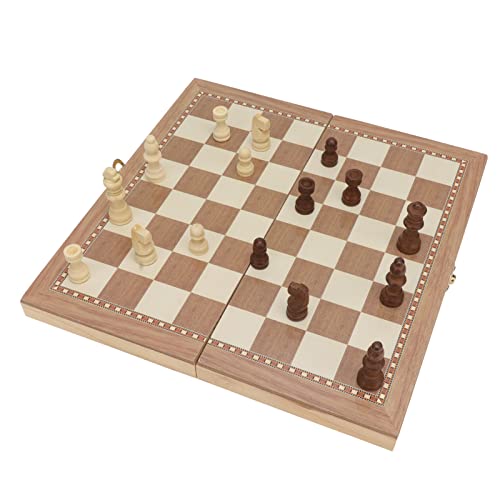 3-in-1-Schach-, Dame- und Brettset aus Holz – Lehrreich und Unterhaltsam, für Kinder und Erwachsene von SUPYINI