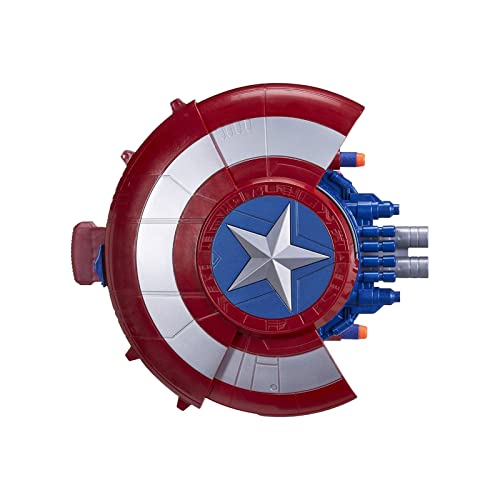 SUPYINI Captain America Schild, Schild Weiche Launcher Spielzeug, Verkleidung Heldenhafte Rollenspiele Superheld Retro Kostüm Schild, Erwachsene, Kinder Shield Bar von SUPYINI