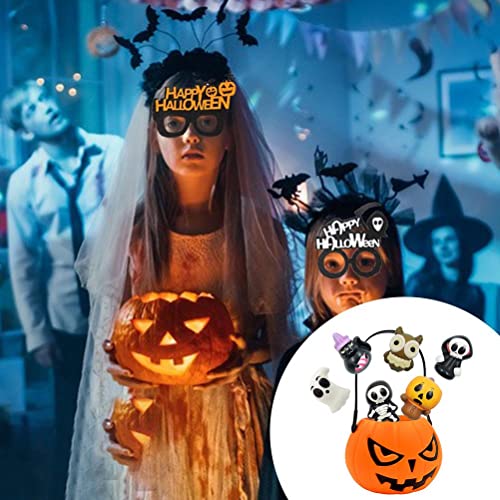 Halloween-Squishy-Spielzeug, Halloween-Partytütenfüller, Halloween-Spielzeug Zum Stressabbau, Kürbisschädel-Stressball, Weicher, Süßer Relief-Geistertrick, (B) von SUPYINI