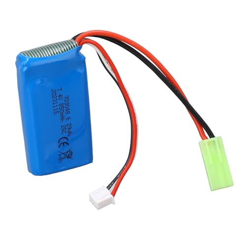 SUPYINI 7,4 V 850 MAh Lithiumbatterie für V262 V333 BW202 RC -Flugzeugersatzbatterie, Wltoys V912 V353 BQ202 RC -Flugzeug -Ersatzbatterie mit 850 MAh Lithiumbatterie von SUPYINI