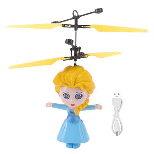 SUPYINI Induktionsfliegender Quadrocopter, Puppen Prinzessin RC Flying Ball Drohne Spielzeug Interaktives RC Fliegenflugzeug Jungen Mädchen von SUPYINI