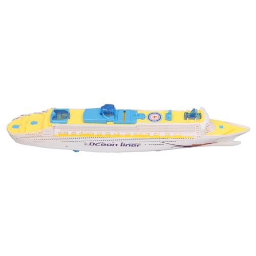 SUPYINI Kinder-Kreuzfahrtschiff-Modellspielzeug mit Soundeffekten, LED-Licht, Universal-Rotations-Ozeandampfer-Bootsspielzeug für und Mädchen von SUPYINI