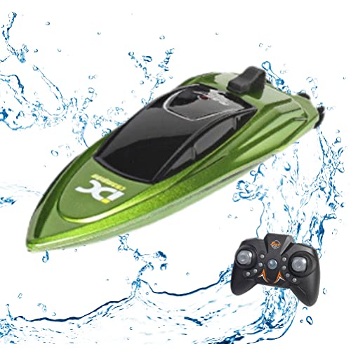 SUPYINI RC Boot Ferngesteuertes Boot,Mini 2,4 GHz Highspeed Elektromotor Ferngesteuertes Schiff Feuerwehrboot Jungen Mädchen Erwachsene Fernbedienung Wasserspielzeug Kinder von SUPYINI