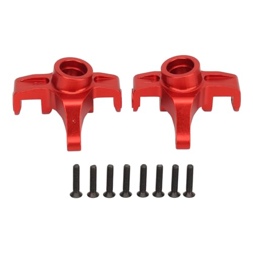 SUPYINI RC-Lenkbecher aus Aluminiumlegierung mit Verbesserter Leistung, 1 Paar RC-Lenkbecher aus Aluminiumlegierung, Zubehörteil für MJX 1/14 14210 1/16 16208 (Rot) von SUPYINI