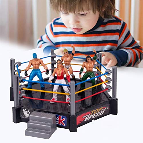 SUPYINI Wrestler-Ring-Spielzeug, Kampfspielzeug, Wrestling-Spielzeug, Wrestler-Krieger-Spielzeug, Lustiges Wrestling-Ring-Set, Kinderspielzeug (A) von SUPYINI