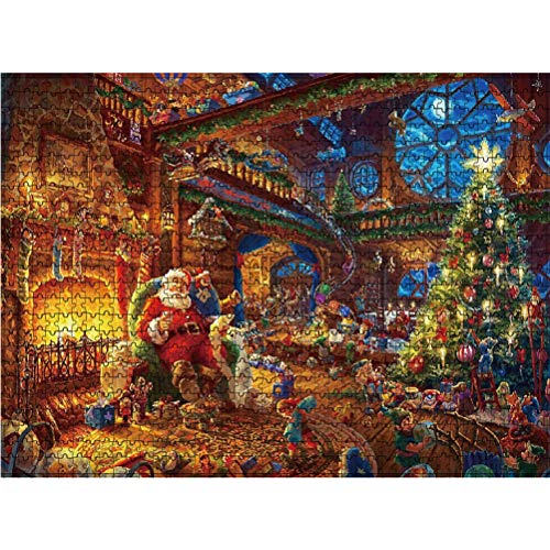 Weihnachtspuzzle für Erwachsene, 1000-teiliges Puzzle für Erwachsene, Illustriertes Weihnachtsthema, Weihnachtspuzzle für Erwachsene und Kinder, Lernspiel für Kinder von SUPYINI