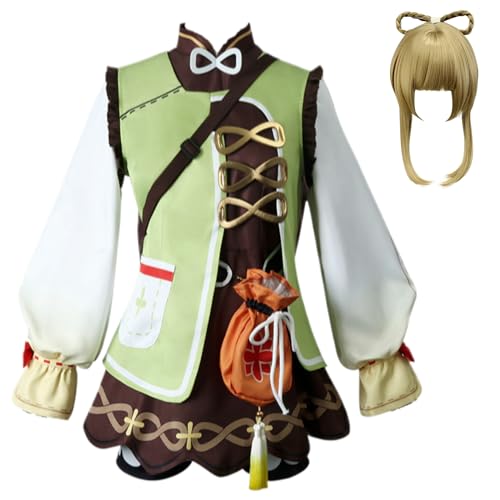 SUYGGCK Anime-Cosplay-Kostüm für Damen, Videospieluniform und Perücke, Party-Outfit, Karnevalsanzug, Halloween-Kostüm von SUYGGCK