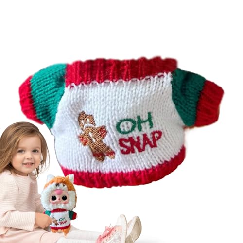 SVCEQZE 20,3 cm Puppenpullover, Stoffpuppenkostüm, Plüschpuppenkleidung, Weihnachtsthema Kleidung für Plüschpuppen, Verkleidungskostüme von SVCEQZE