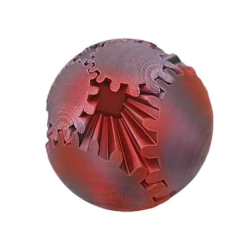 SVCEQZE 3D-gedrucktes Gear Ball Fidget, Gear Ball Fidget Toy - Gear Ball Spin Ball - 3D-gedrucktes Zahnrad-Ball-Zappelspielzeug, Zahnradkugel, einzigartiges 3D-gedrucktes Stressabbau-Zappelspielzeug von SVCEQZE