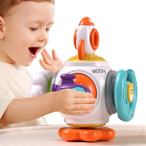 SVCEQZE Kleinkindaktivitätsbehörde, Baby Activity Board - Multifunktionales Zappel -Board -Würfel -Kleinkind Sensory Toys | Aktivitätsbälle wiederverwendbares Vorschullernspielzeug für Kinder im Alter von SVCEQZE