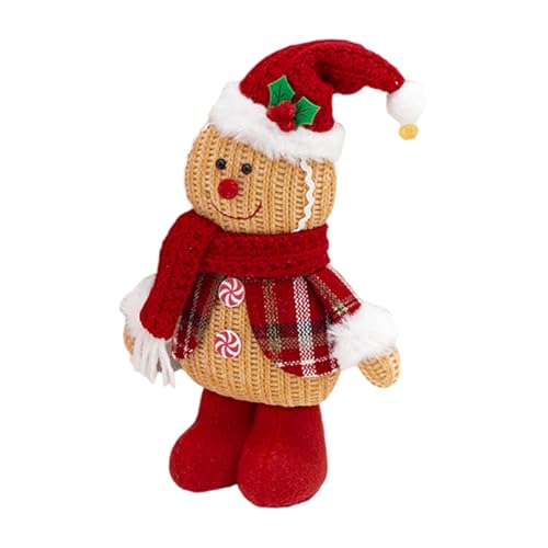 SVCEQZE Lebkuchenmann-Plüschtier,Lebkuchenmann-Plüschtier,Kreatives Weihnachtsplüschkissen - Niedliche, lustige Plüschtiere in Lebkuchenform für Sofa, Weihnachtsfeier, Dekoration, Weihnachtsbaum SVCEQZE Lebkuchenmann-Plüschtier,Lebkuchenmann-Plüschtier,Kreatives Weihnachtsplüschkissen - Niedliche, lustige Plüschtiere in Lebkuchenform für Sofa, Weihnachtsfeier, Dekoration, Weihnachtsbaum von SVCEQZE