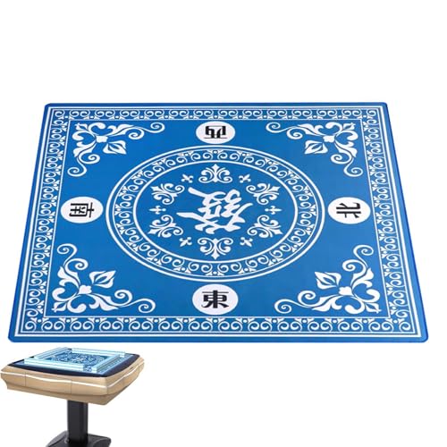 SVCEQZE Mahjong Tischdecke, quadratisch, 80 x 80 cm, Tischabdeckung, rutschfeste Karten, Spielmatte für Mahjong, Poker, Karten, Brettspiele von SVCEQZE