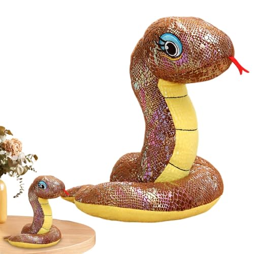 SVCEQZE Paillettenschlangenplüsch,Paillettenschlangenstofftier - Pailletten-Schlangenspielzeug für Kinder | Schlangen-Stofftier für Kinder, Kinder, Weihnachtsfeier, Geburtstagsparty-Dekoration von SVCEQZE
