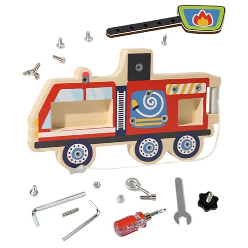 SVCEQZE Schraubendreherplatine für Kinder, Holzbrett -Schraubenspielzeug - Schraubendreherplatine Set - Sorgfältig poliertes Puzzlespielzeug für Park, Schule, Kindergarten, Outdoor -Aktivitäten, von SVCEQZE