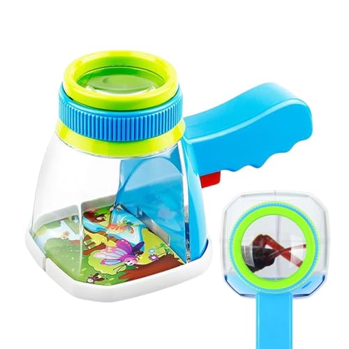 SVCEQZE Vergrößerung Schmetterlingsbox, Butterfly Viewer für Kinder | 5X Kids Clear Butterfly Lupers Box - Kinder Ladybug Catcher Supplies, Centipede -Sammlerfall für Erkundungen von SVCEQZE