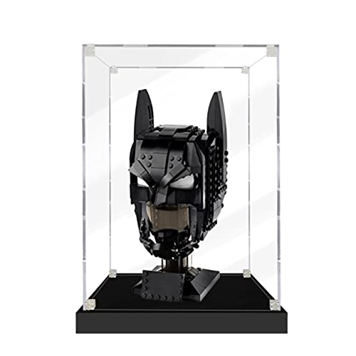 SWDZ Vitrine für Lego Batman Helm 76182, Acryl-Vitrine, staubdichte Aufbewahrungsvitrine für Lego 76182 (Nicht im Lieferumfang enthalten), Größe: 20 x 20 x 25 cm von SWDZ