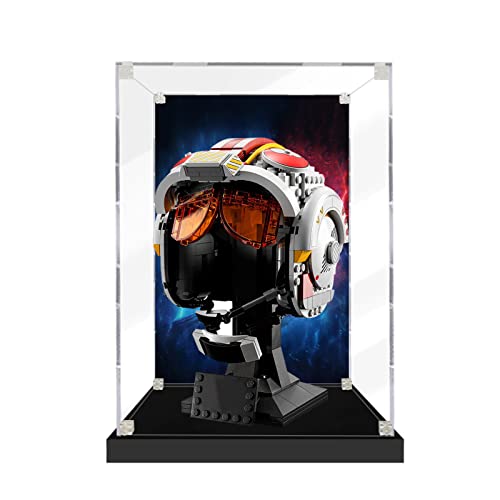 SWDZ Vitrine für Lego Luke Skywalker Helm 75327, Acryl-Vitrine, staubdichte Aufbewahrungsvitrine für Lego 75327 (Nicht im Lieferumfang enthalten), Größe: 20 x 20 x 25 cm von SWDZ