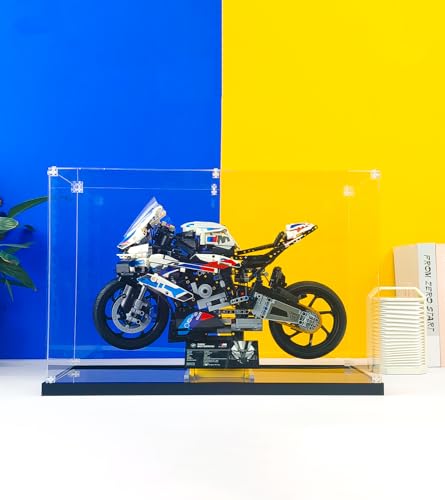 SWDZ Vitrine für Lego M 1000 RR 42130, Acryl-Displaybox für Lego 42130 (Modell nicht enthalten), Größe: 50x25x40cm (transparenter Stil) von SWDZ