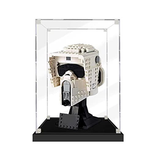 SWDZ Vitrine für Lego Scout Trooper Helm 75305, Acryl-Vitrine für Lego 75305 (Nicht im Lieferumfang enthalten), Größe: 20 x 20 x 25 cm von SWDZ