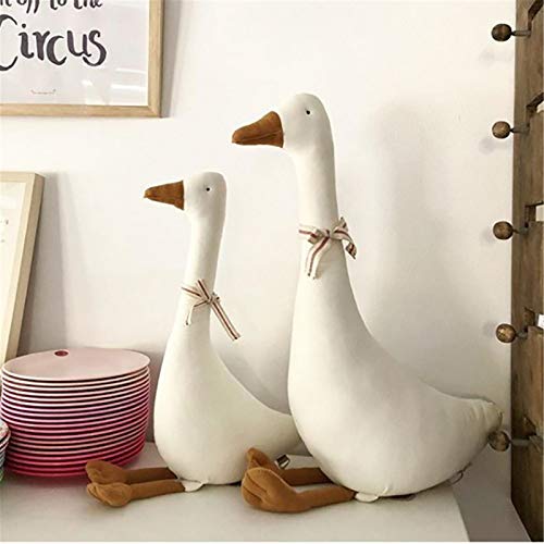 1 PCS Gans Plüschtiere Spielzeug,Weiße Gans Plüschtier Kuscheltier Weiche Plüsch Große Gans Spielzeug Baby Geburtstag Geschenke (55 cm) von SWECOMZE