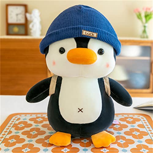 SWECOMZE Kuscheltier Pinguin Plüschtier für Mädchen, Jungen & Babys - Flauschiges Stofftier zum Kuscheln & Spielen, Pinguin Stofftier Schmusetier Geschenk (Blau,23cm) von SWECOMZE