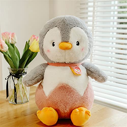 SWECOMZE Pinguin Stofftier Plüschtier, Pinguin Kuscheltier Süßes Pinguin stofftier Plüschpinguin Geschenk für Mädchen, Jungen & Babys (Rosa,50cm) von SWECOMZE