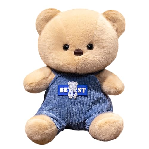 SWECOMZE Teddybär 23cm, Stofftier Teddy bär, Kuscheltier Bär, zum Kuscheln und Spielen für Babys & Kinder, Stofftier Plüschtier Kuscheltier (Blau) von SWECOMZE