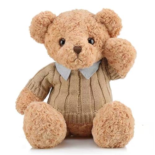 SWECOMZE Teddybär Bär XXL Kuscheltier Groß Teddybären Perfekt zum Kuscheln, Schmusen und Liebhaben, Bär Plüschtier Stofftier Geschenkt für Freundin Geburtstage Valentinstag (Kaffeepullover,50cm) von SWECOMZE