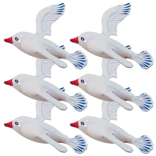 Aufblasbares Tier 6pcs Jumbo Flying Vogel Möwe Dekor aufblasen Tiere in die Handlung von Möwen -Ornamenten Ballenschwimmer aufblasbares Tier, blasen Tiere, Möwe Dekor, Pool schwimmt, fliegender Voge von SWEETBIUTI