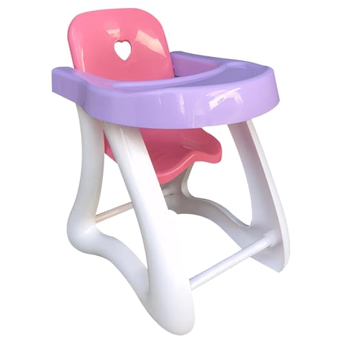 SWEETBIUTI Babypuppe Hochstuhl, Simulation ABS Plastik Mini Pfirsich Herzpuppe Hochstuhl Spielen von SWEETBIUTI