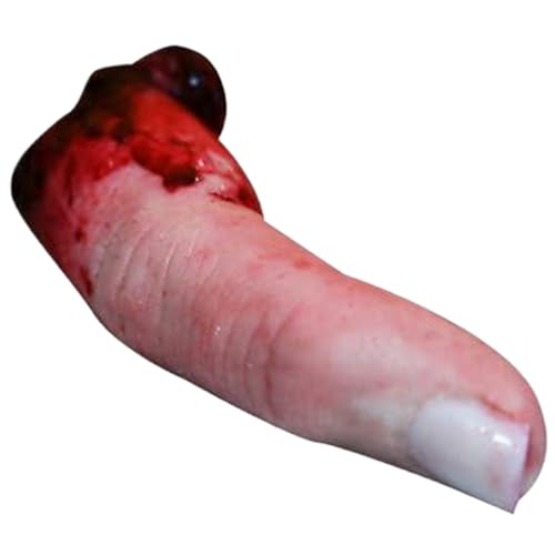 SWEETBIUTI Gefälschte Finger blutige Finger realistische Halloween -Requisiten abgetrennte Fingerkörper Teile Realistische Schaum Halloween Finger für Spukhaus, Theater, Partys Tricks von SWEETBIUTI