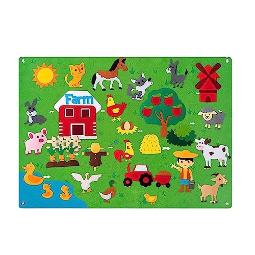 SWEETBIUTI Kinder Waren der Meinung Frühkindliche Bildung DIY 3D Filzspielpaket Storyboard Busy Board Drucken Dinosaurier Tiere von SWEETBIUTI